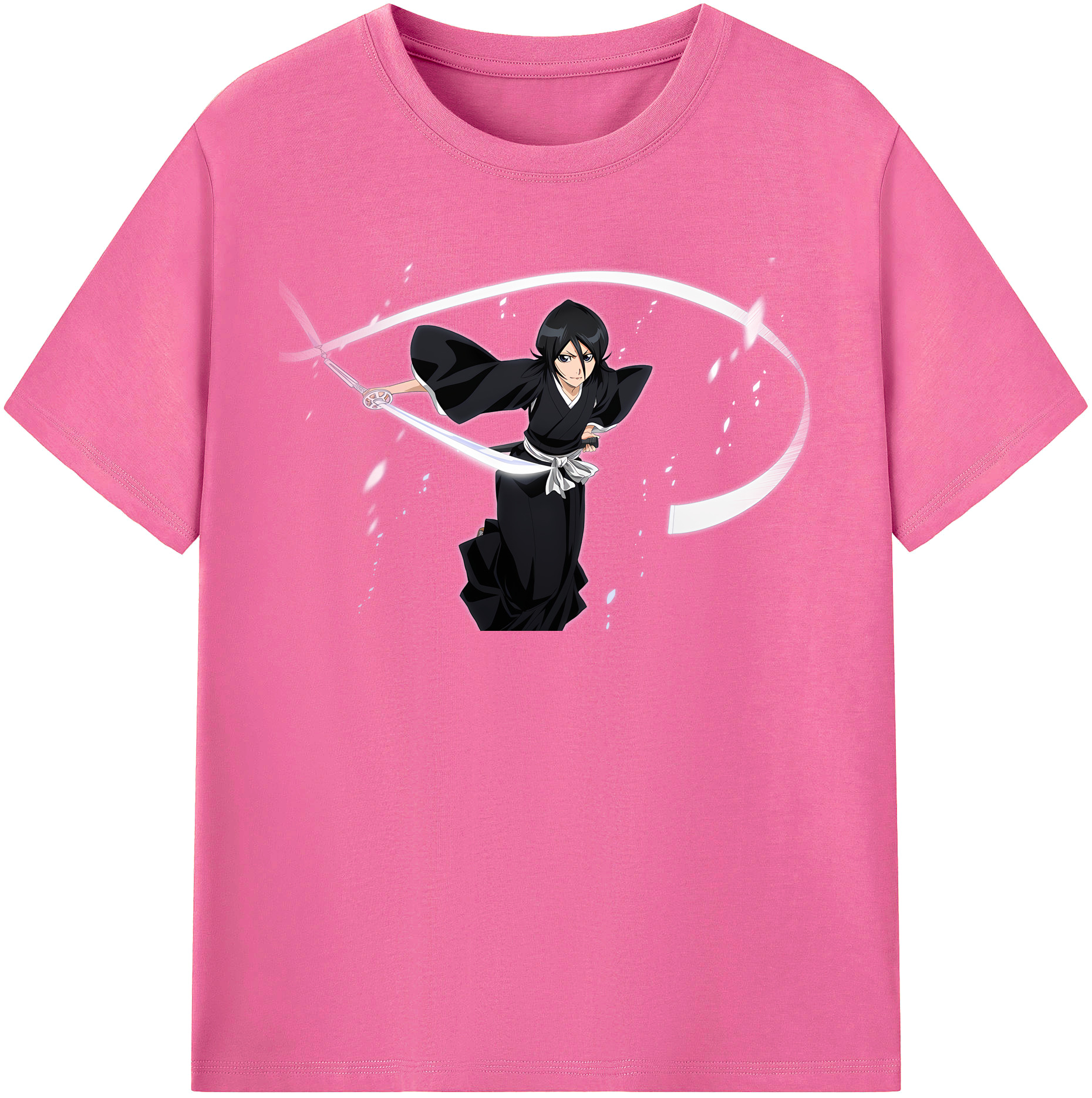 （画像用） ブリーチ 朽木ルキア BLEACH Kuchiki Rukia レディースカジュアルプリントTシャツ（綿100％）